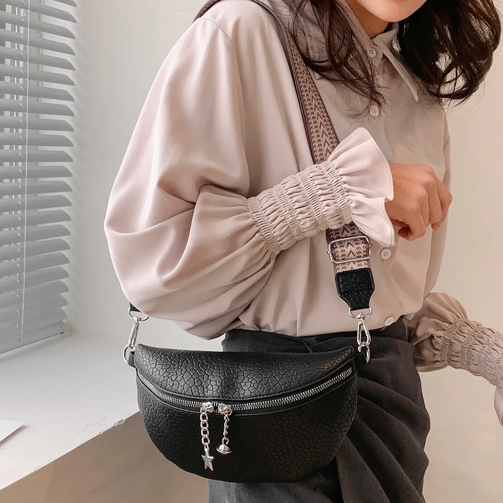 Fash Shoulder Elegant PU Leather Underarm Bag Casual Portable Simple Ethnic Style Straps Adjustable For Weekend_voghion.com