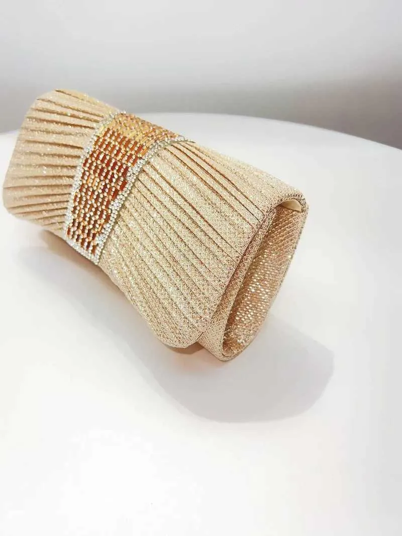 design kväll damdag kuvertväska daglig clutch bröllopsfest glänsande guldkedja axelväska Y241019_voghion.com