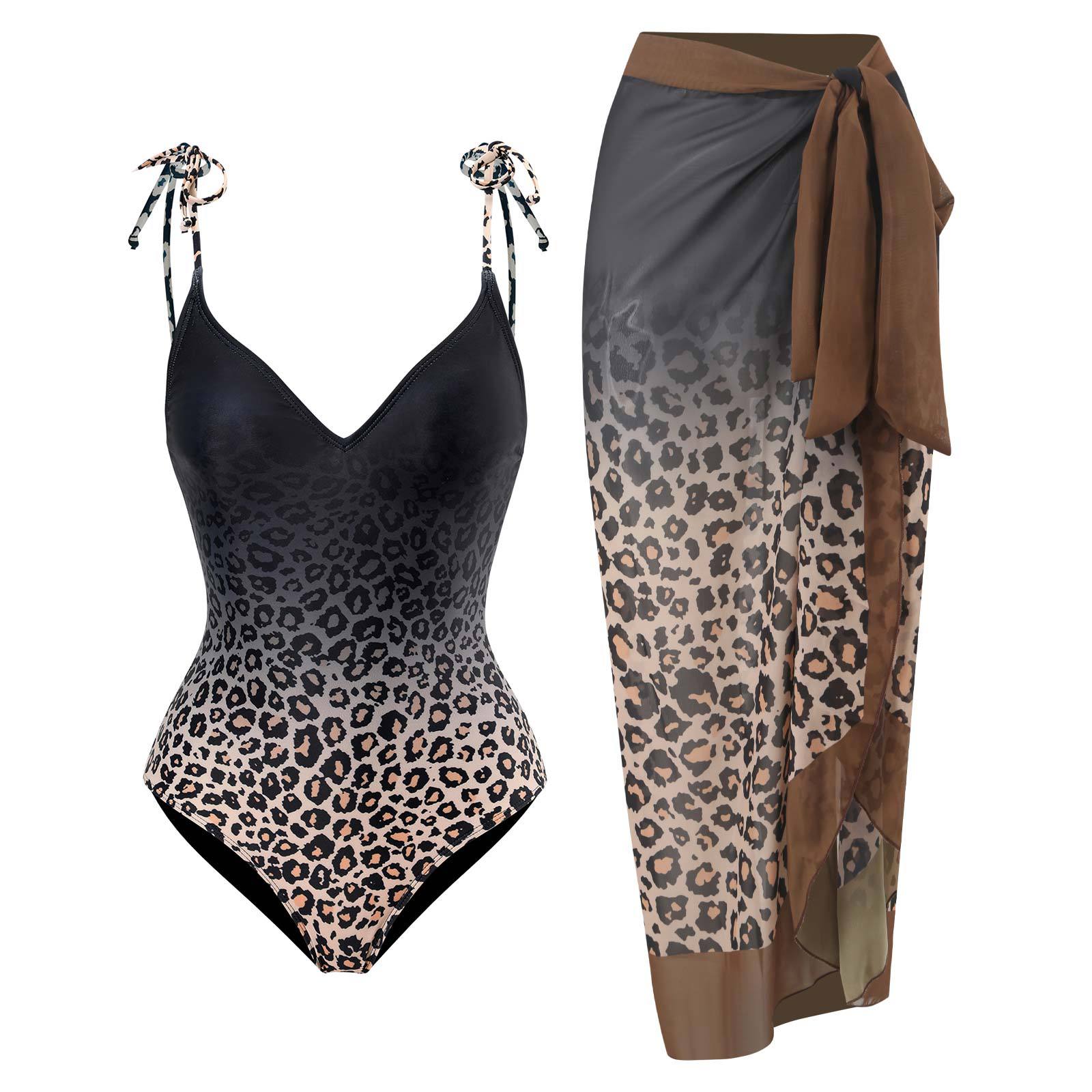 Women's Clothing Fashion Sexy New One Piece Swimsuit Women's Split Two Piece Chiffon Skirt Swimsuit Suit