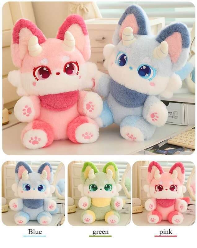 【 Hot Selling 1130 Pieces In 30 Days 】 Cute Phantom Beast Nina Fox Girl Sleeping Plush Toy Cloth Doll Birthday Gift_voghion.com