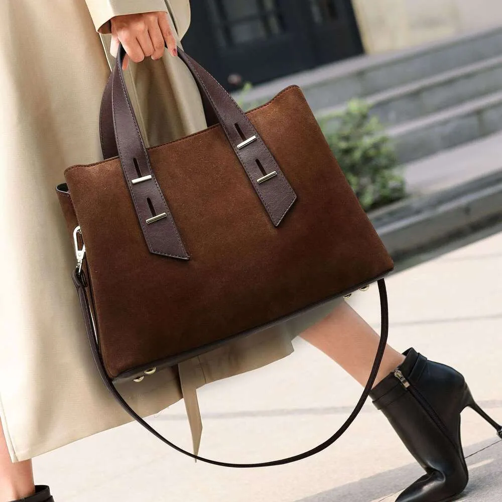 Borsa da donna in pelle opaca con tracolla di alta qualità, grande capacità, borsa da viaggio_voghion.com