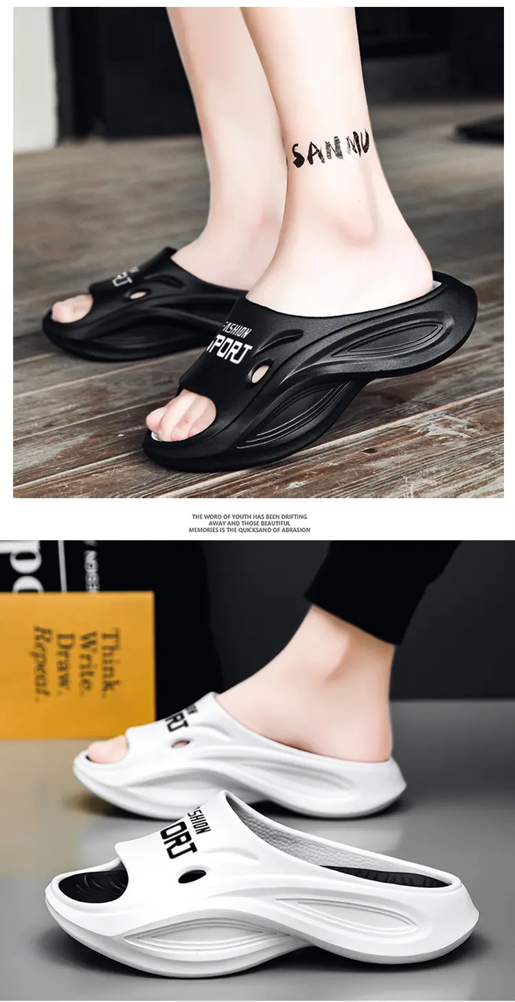 Outer Slippers Beach One Word Non-slip Wading Large Size Cool Slippers_voghion.com