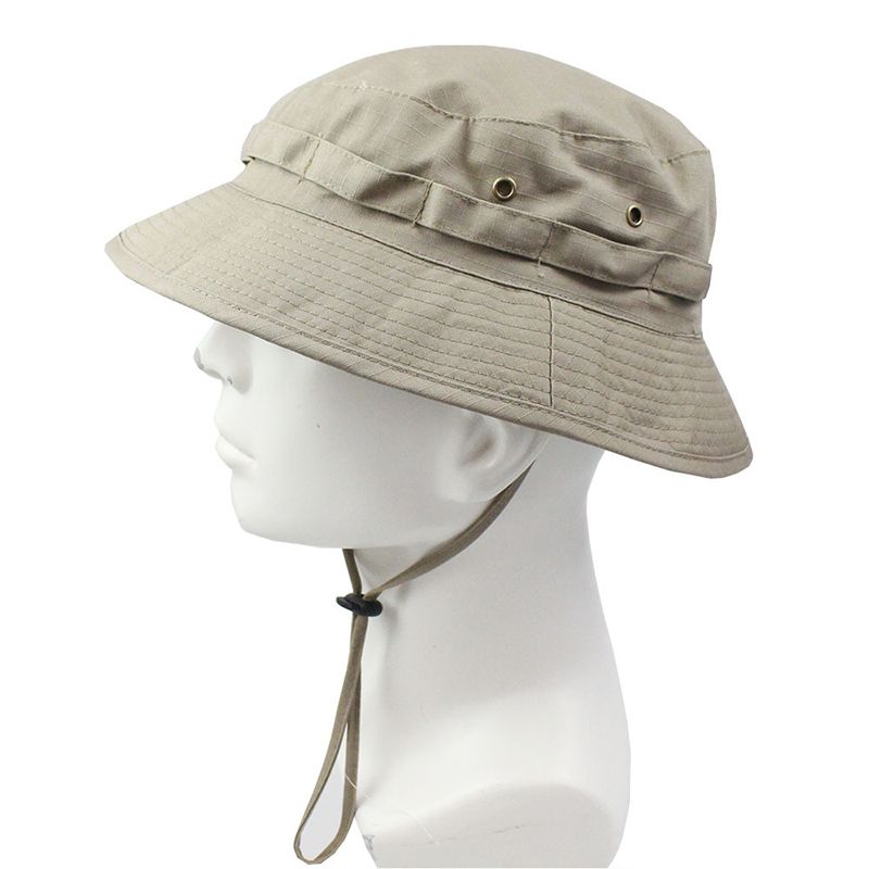 Ho Sale Panama Bucke Tacical Sunscreen Camouflage Oudoor Travel Climbing Fishing Caps Training Beach Men's Hiking_voghion.com