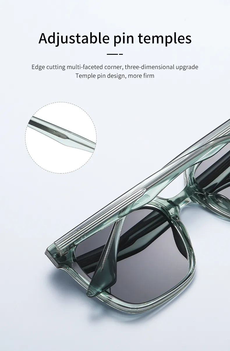 TR Polarized Large Frame Acetate Needle Arms Sunglasses_voghion.com