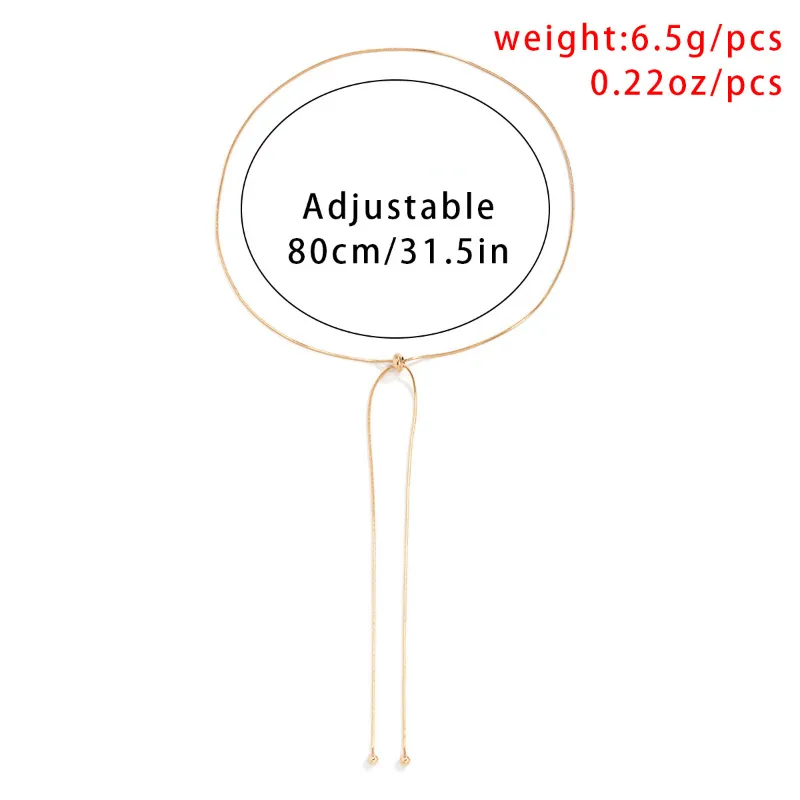 Chaînes Bijoux de mode Collier de chaîne en métal de tempérament élégant pour femmes Cadeaux de fête Accessoires de conception simple 2024_voghion.com