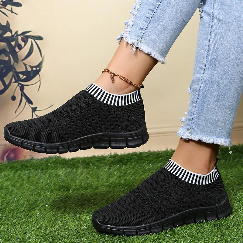Sneakers da camminata donna traspiranti con suola platform_voghion.com