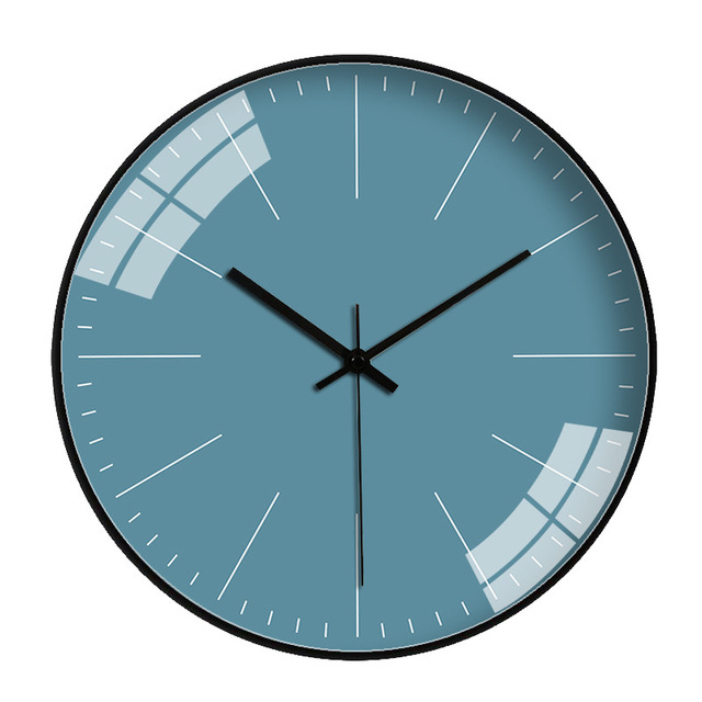 [12 pollici 30 cm] soggiorno camera da letto moderno semplice creativo moda colore solido orologio al quarzo muto orologio da parete_voghion.com