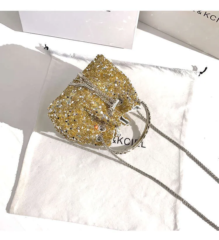 Metall Handheld Damen Handtasche Glitter glänzende Pailletten Abend Kupplung Hochzeit Party Eimer Geldbörse Schulter Messenger Bag_voghion.com