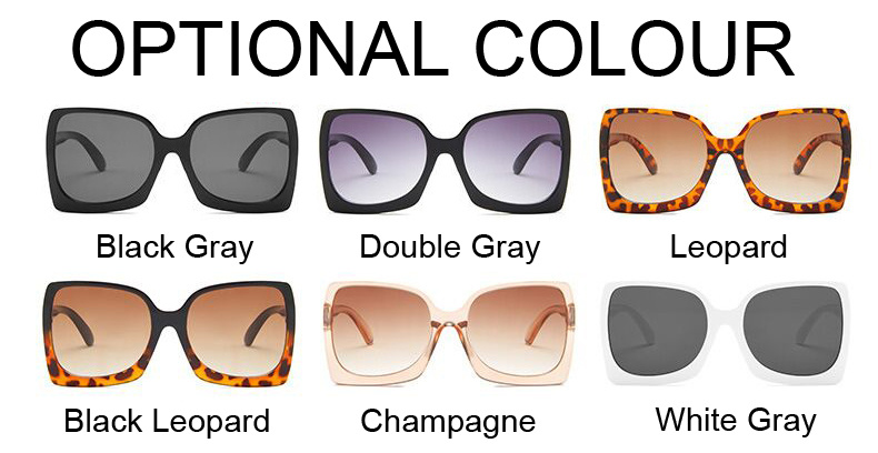 Oversized Square Sunglasses Woman Fashion Brand Designer Sun Glasses Female Big Frame Retro Mirror Vintage Oculos De Sol_voghion.com