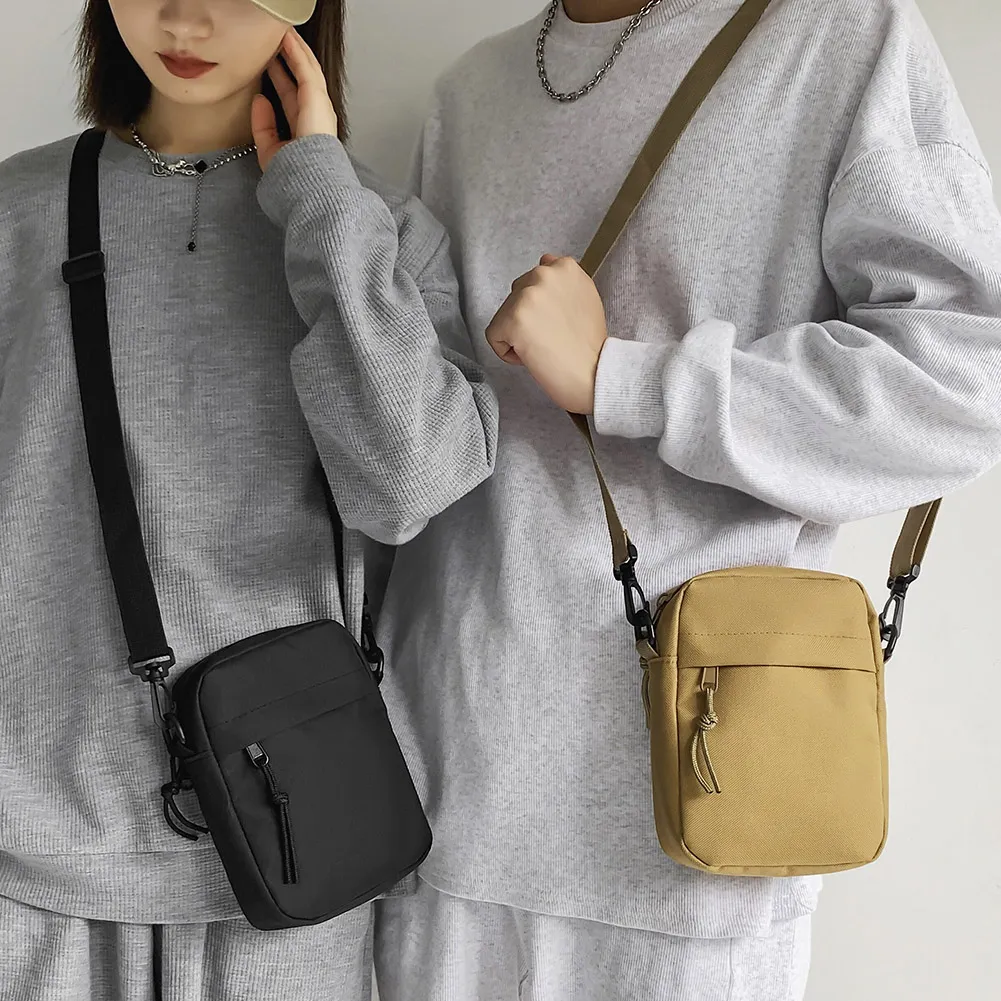 Ladies Fashion Square Sling Handbags Portable Elegant Solid Color Adjustable Strap Simple For Weekend Vacation_voghion.com