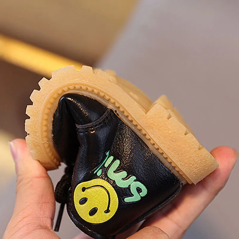 Batolata Děti Zima Kojenec Teplý Tlustý Chlapci Dívky Snow Cutefeet Little Baby Kožené Bavlněné kozačky Móda Měkké Velikosti 16 -_voghion.com
