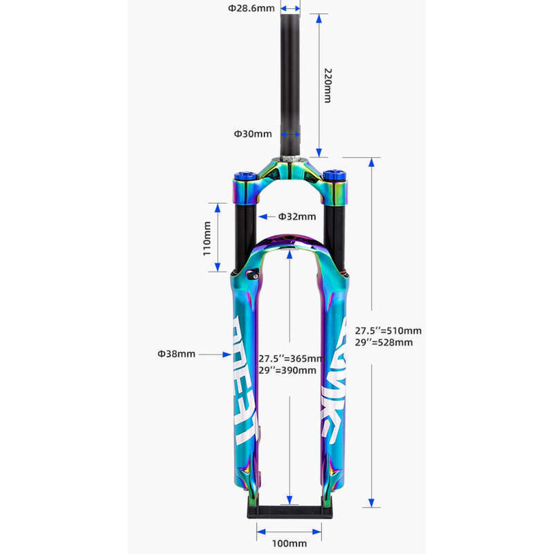 Vëlo Mountainbike Faarweg Schwaarz 27,5 Zoll 29 Zoll Scheiwebrem Aluminiumlegierung Pneumatikfederung Virgabel_voghion.com