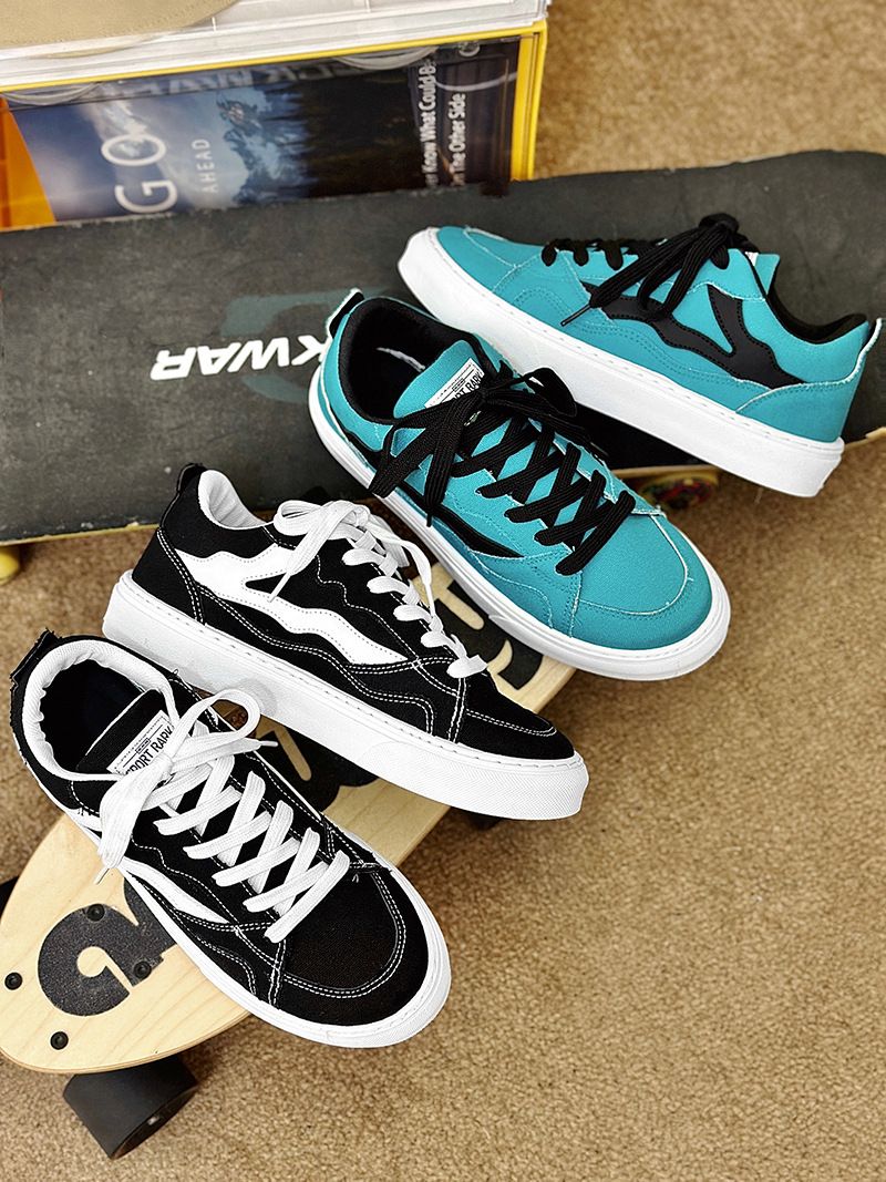 Neue Student Casual Canvas Herrenmode Board Schuhe_voghion.com