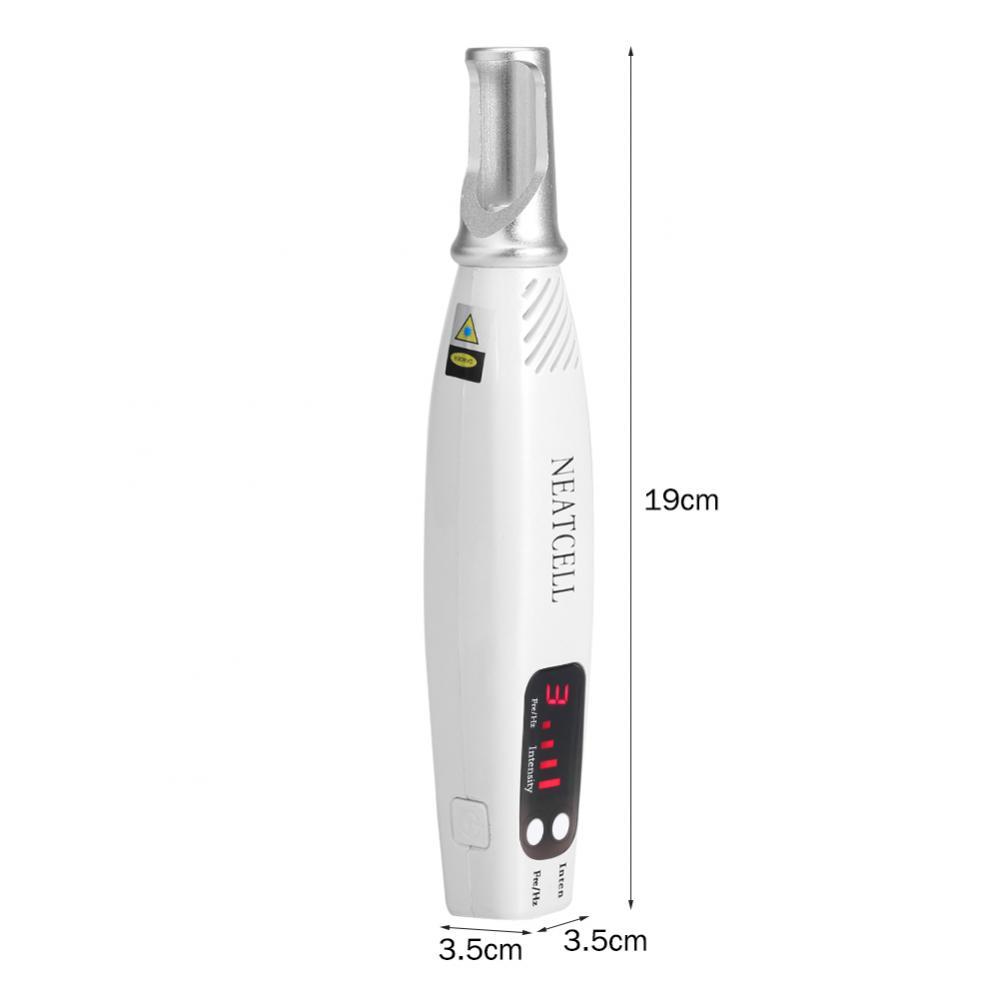 Håndheald Red Light Picosecond Laser Pen Ar Tatovering Fjernelse Melanin Dilute Device + Repair Set - intl_voghion.com