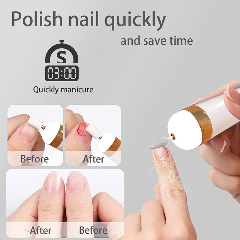 Elektrische nagelboor Schuurmachine Nagelmanicure Machinemolen voor manicure met lichte kunstpen Gereedschap voor gelverwijdering 24hShipping Snel_voghion.com