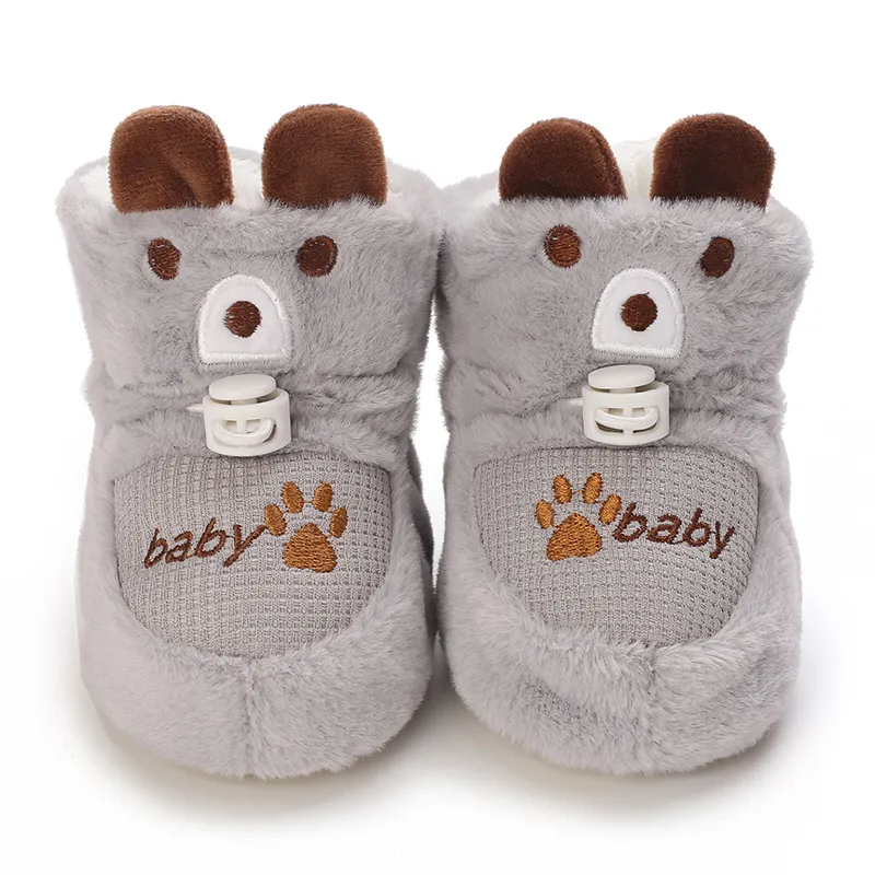 Chaussons bébé doux antidérapants pour l'hiver bottines bébé_voghion.com