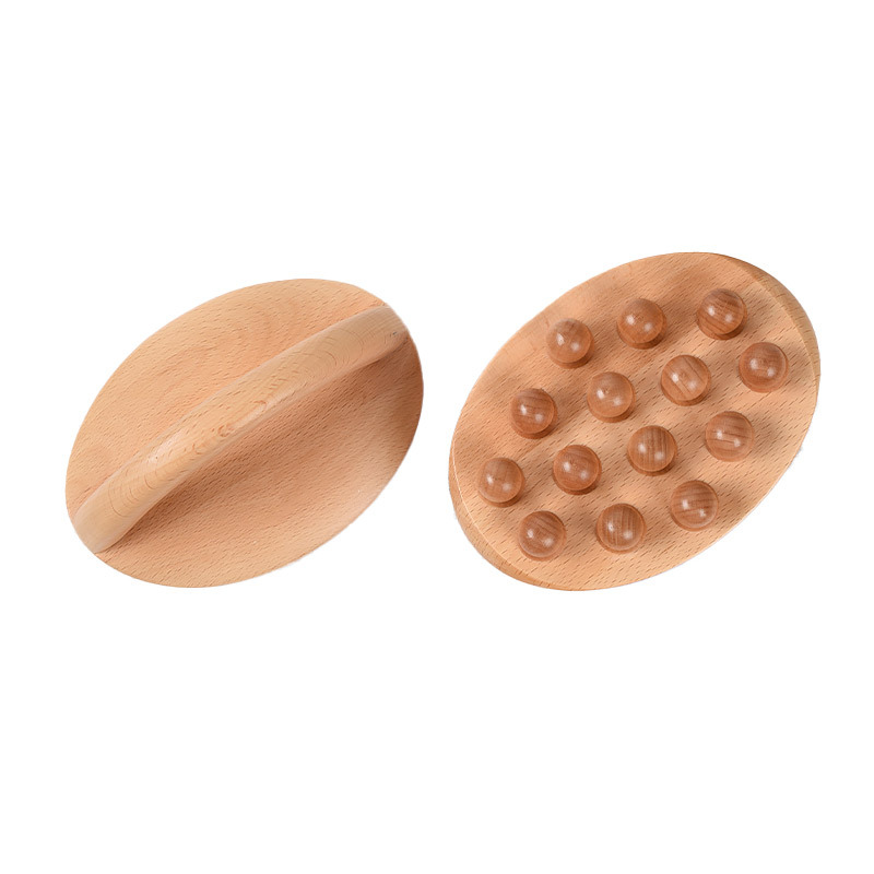 14 kreļļu rokas Gua Sha masāžas birste, dabīgā koka vidukļa, kājas, ķermeņa meridiāna skrāpēšanas SPA terapijas pretcelulīta relaksācijas rīks_voghion.com