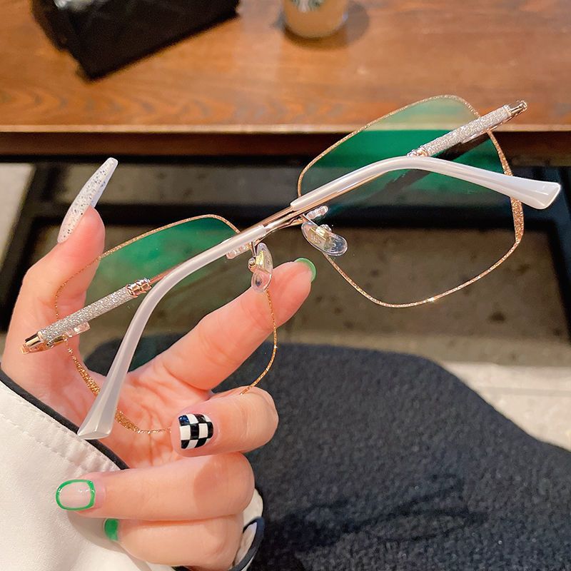 New style fashion ladies starlight anti blue light vibrato reading glasses eye protection_voghion.com