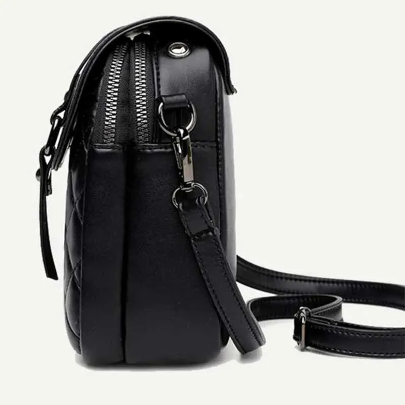 Koreanische Frauen Handy Taschen Mode Rhombus Kette Schulter Kreuz Körper Celhone SG Tasche Crossbody Geldbörse Brieftasche_voghion.com