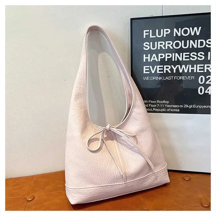 Sac à main en cuir PU solide et décontracté pour femme, sacoche à bandoulière polyvalente pour les déplacements quotidiens, grande capacité, sous les bras_voghion.com