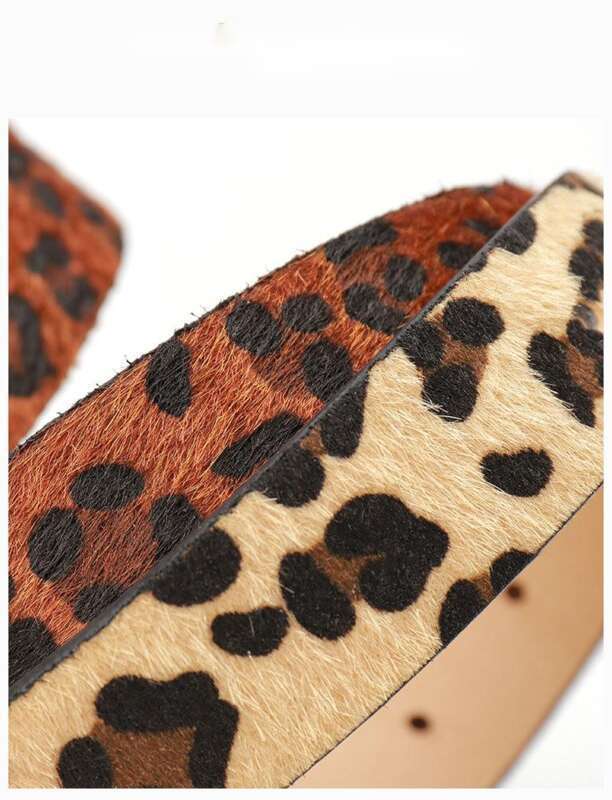 Moderne belte med leopardmønster og dobbel ring for kvinner_voghion.com