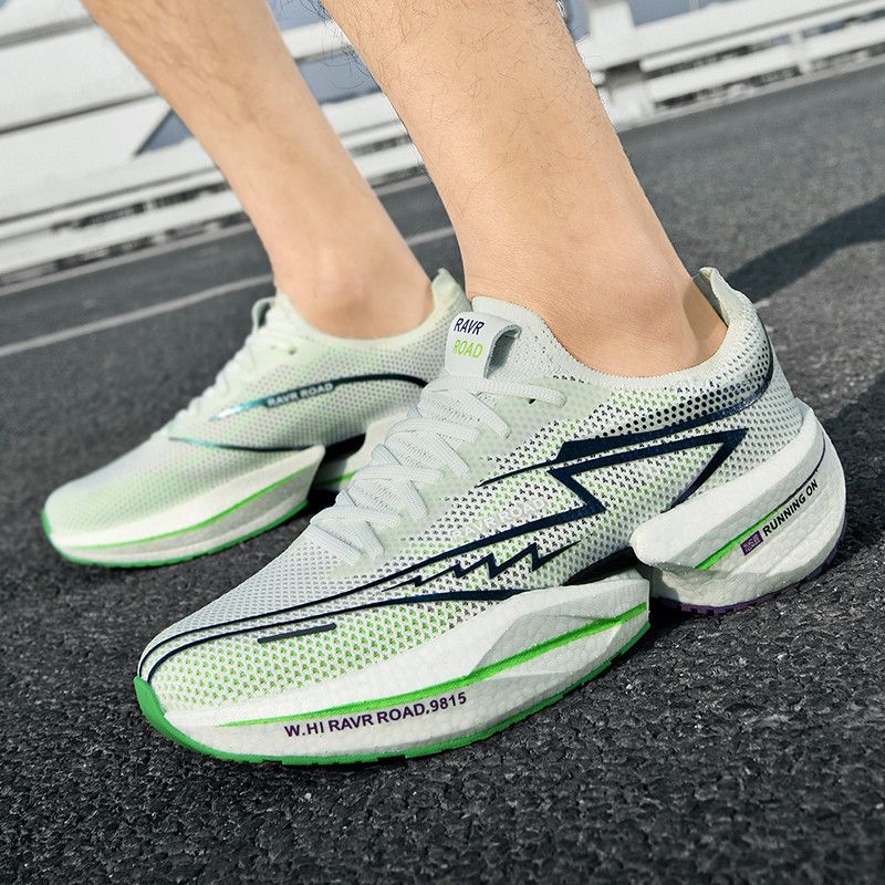 Friction sound running Men's and women's Professional marathon race resilient cushioned sports shoes_voghion.com
