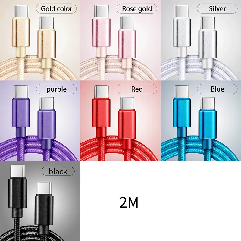 1M 2Ft 2M 6Ft 3M 10Ft To Type Nylon Braided Data Suitable For IPhone 16 15 Plus Pro Max Android Samsung To C Fast_voghion.com