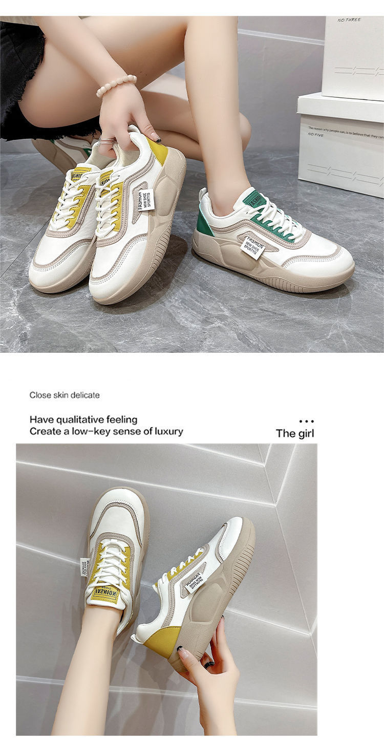 Scarpe da ginnastica morbide Little White per donna 2024 Nuove scarpe da ginnastica tedesche versatili retrò alla moda casual_voghion.com