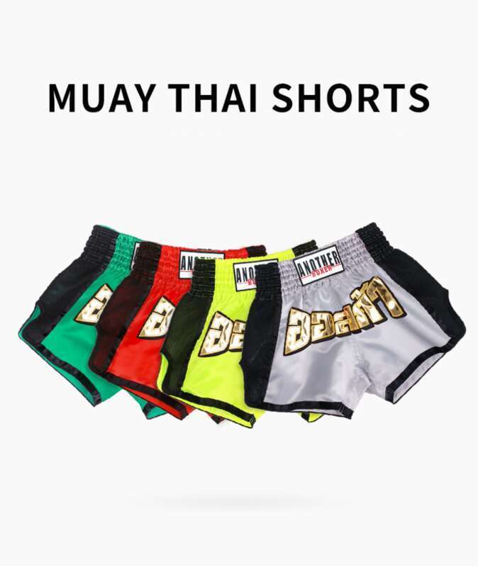 ANOHERBOXER melnas tīkla stila Muay Thai bikses, cīņas mākslas, Sanda boksa šorti vīriešiem un sievietēm, bērniem_voghion.com