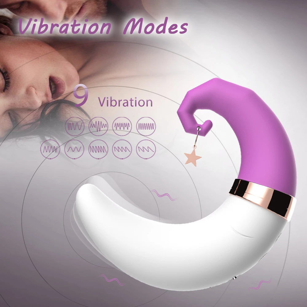 XBONP Private Vibrator, Moon Sucking Toy Sucking Vacuum Stimulator Moon Shape Sucking Vibrators, Waterproof_voghion.com