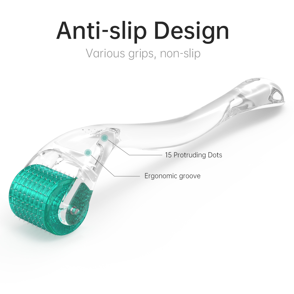 Roller Derma pentru creșterea părului DRS 192 ace rolă cu microace pentru îngrijirea pielii feței creșterea bărbii microneedling Dermaroller_voghion.com