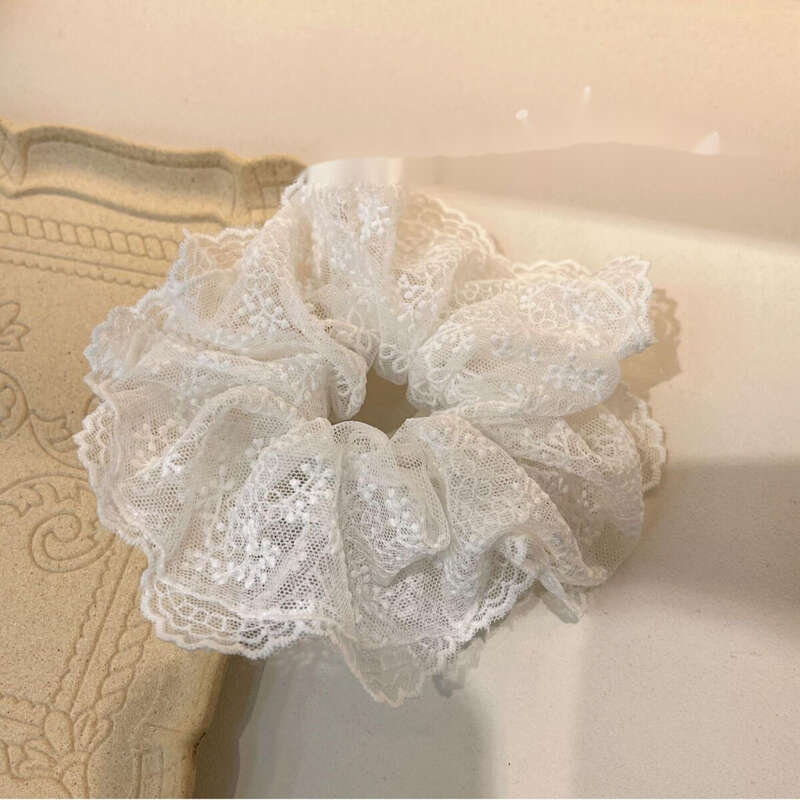 Stil coreean nou dantelă gros intestin temperament plasă dulce balet vânt frânghie accesorii de păr pentru femei_voghion.com
