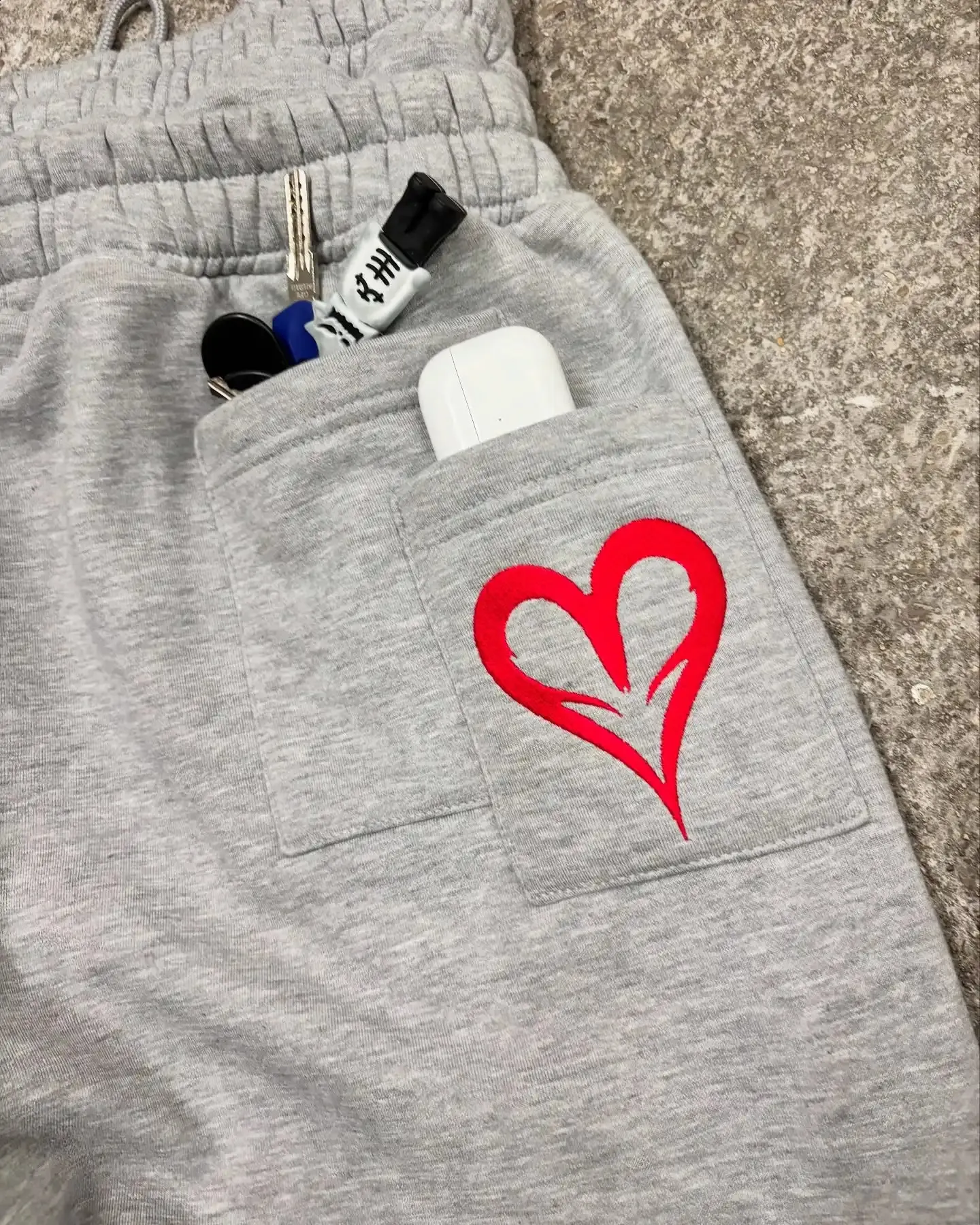 Y2K Retro Men Jogging Pants Double Waist Poker Embroidery Unisex Sweatpants Gothic Hip Hop Streetwear Casual Baggy_voghion.com