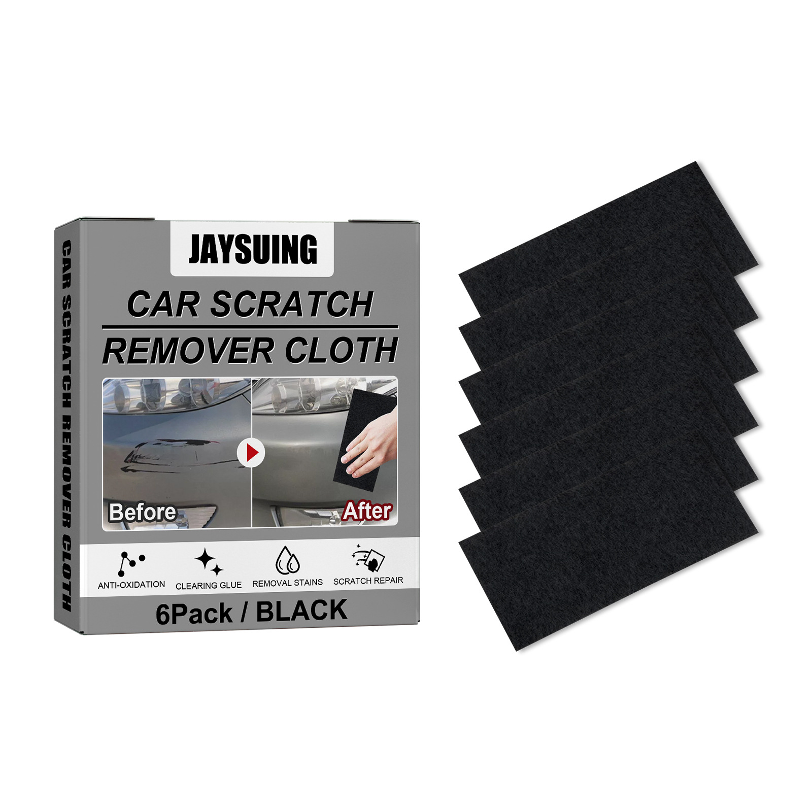 Jaysuing Car Scratch Remover Cloth, Nano Flash Cloth Car Scratches Water Stain Cleaning Scratches Care And Maintenance_voghion.com