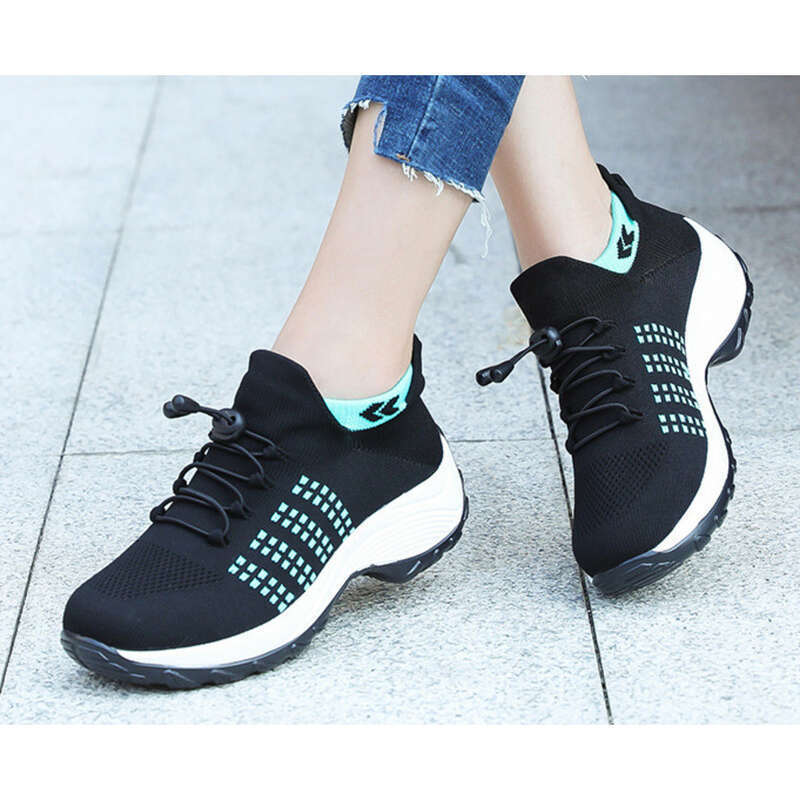 Calzini oversize traspiranti casual da donna in rete intrecciata, scarpe leggere e versatili con suola spessa, incollate a freddo_voghion.com