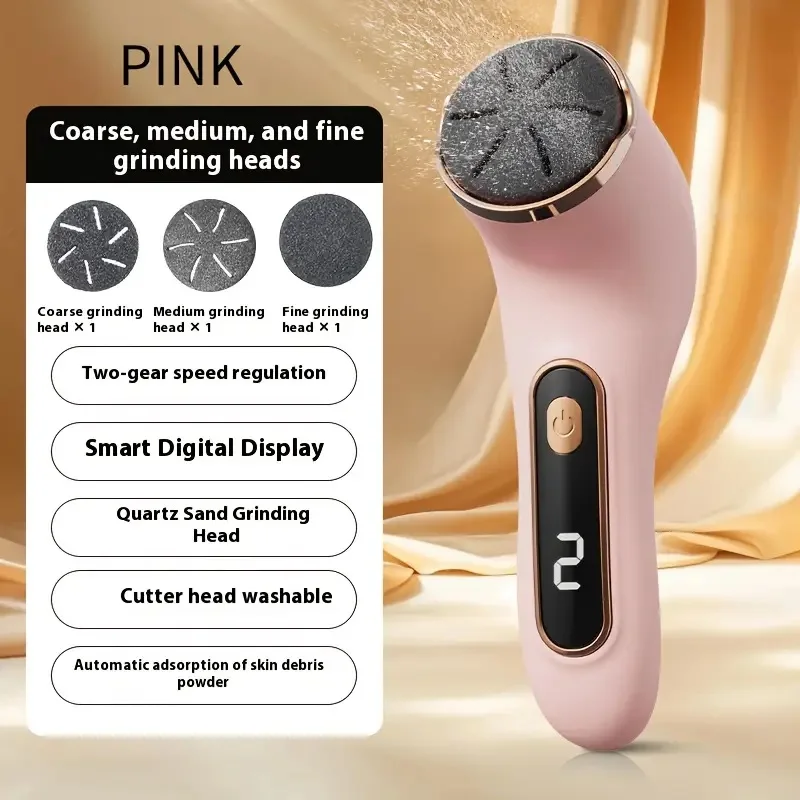 Electric Foot File For Dead Skin And Heel Calluses Removal_voghion.com