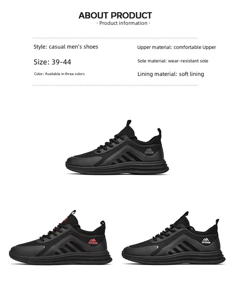 [Preferred] 8109 New Comfortable Breathable Flying Mesh Soft Sole High Quality Trendy Men's Shoes_voghion.com