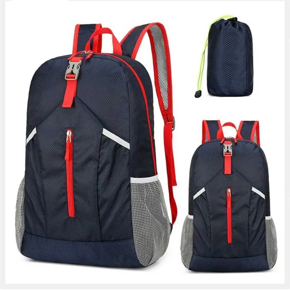 Sac à dos de sport d'extérieur imperméable à l'eau, sac d'alpinisme Oxford de grande capacité, sac de voyage léger et pliable à la mode_voghion.com