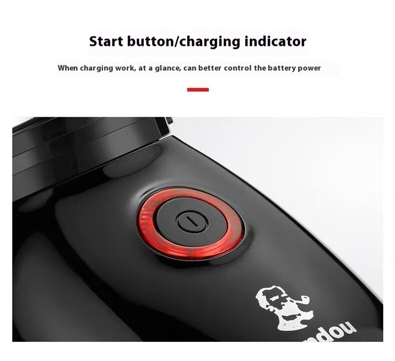 Pipe electric rotating blade, large beard shaver, rechargeable shaver_voghion.com
