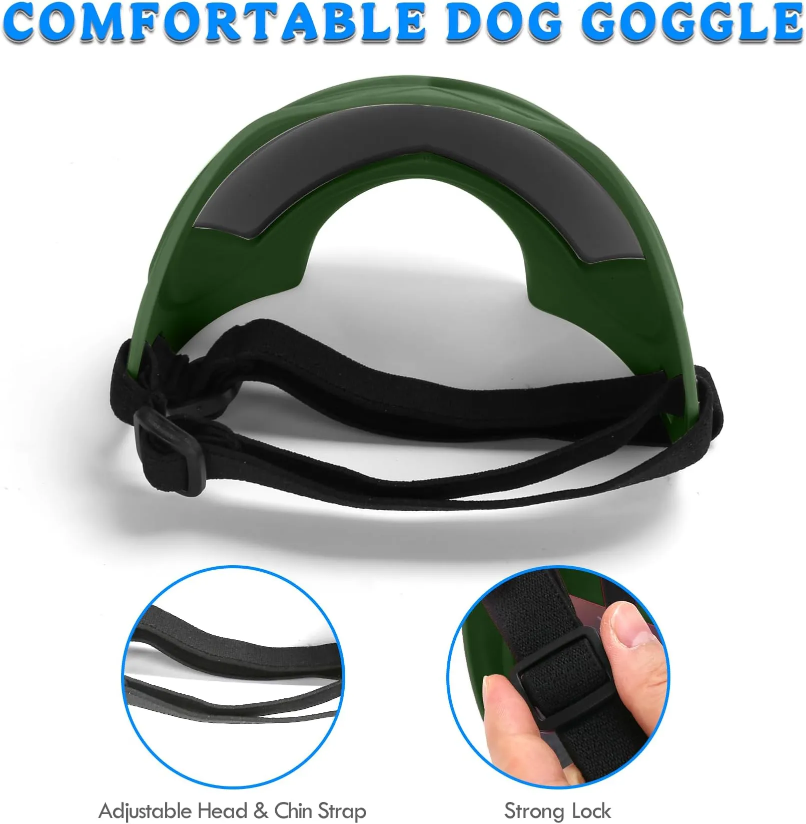 Sunglasses Goggles Pet Eyewear With Adjustable Strap, For Medium Large Dog Swimming Skating Glasses Windproof Dustproof_voghion.com