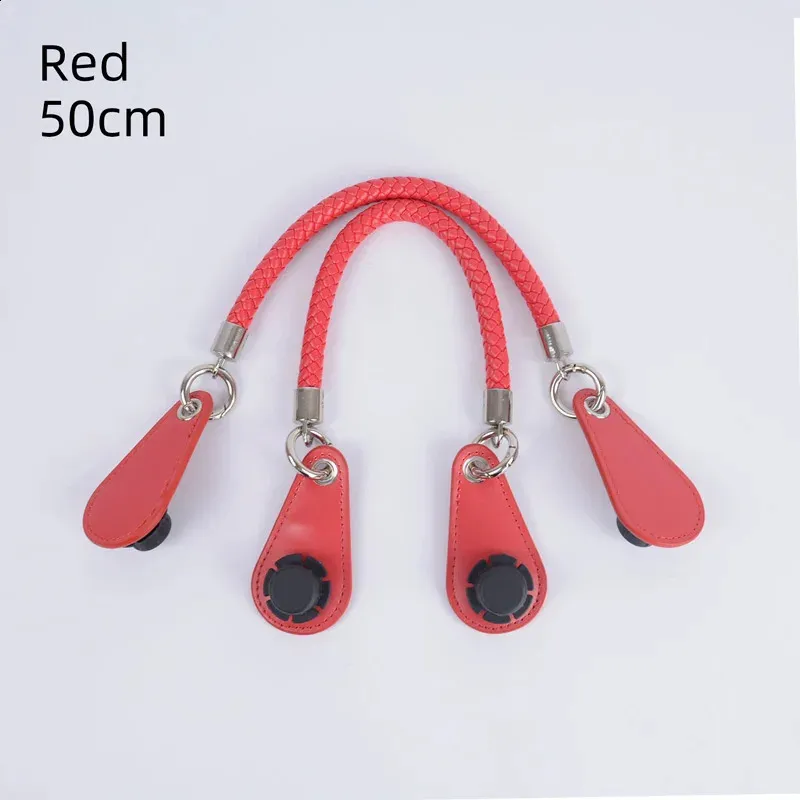 Obag PU Tejido trenzado de cuero Cuerda Asas Correa Cinturón para accesorios Bolso de mano Bolso de mujer Accesorios 240821_voghion.com