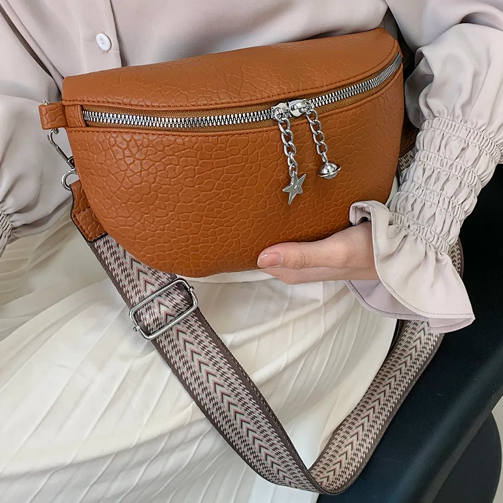 Fash Shoulder Elegant PU Leather Underarm Bag Casual Portable Simple Ethnic Style Straps Adjustable For Weekend_voghion.com