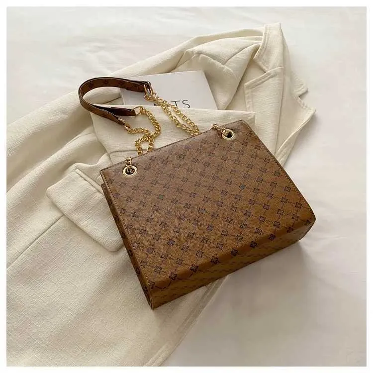 Borsa a tracolla con catena da donna elegante borsa a spalla retrò_voghion.com