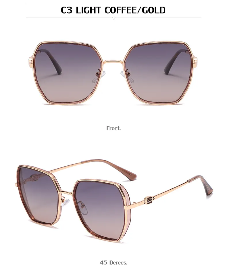 Sonnenbrille HD polarisierte Sonnenbrille für Frauen TR90 Trend Ins Net Rot Gleicher Absatz Große Unregelmäßige Linsen Brille Weiblich_voghion.com