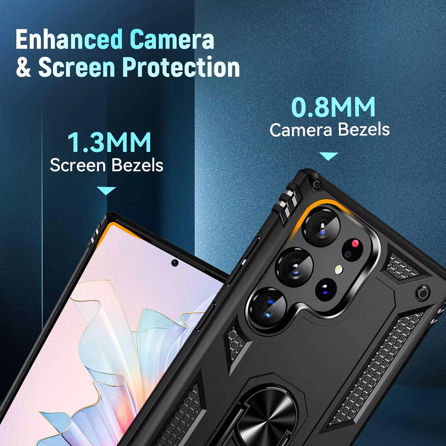 For Samsung Galaxy S25 Ultra S24 S23 S22 S21 FE Case Phone Cover + Screen Glass_voghion.com