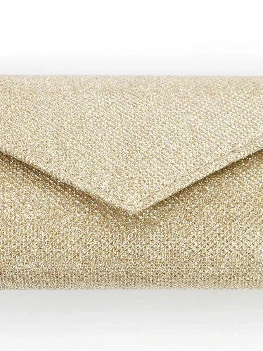 Womens envelope evening chain shoulder bag shiny sier long wallet womens wedding party clutch mini handbag Y241019_voghion.com