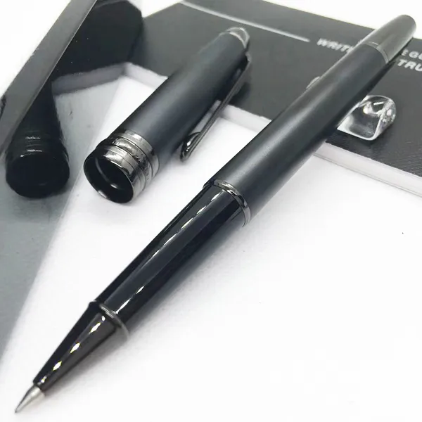 wholesale Großhandel Senden Sie 1 Gratis-Geschenk Ledertasche Mattschwarz Rollerball Kugelschreiber Schule Bürobedarf Mit Seriennummer_voghion.com