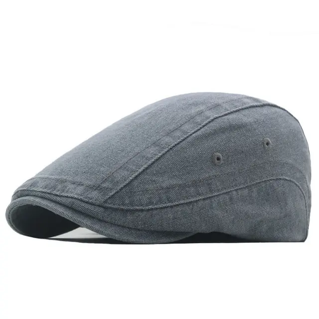 Moud LDSLYJR Fréijoer Kotteng Solid Newsboy Kappen Flaach Kapp Männer a Fraen Moler Beret Hutt_voghion.com