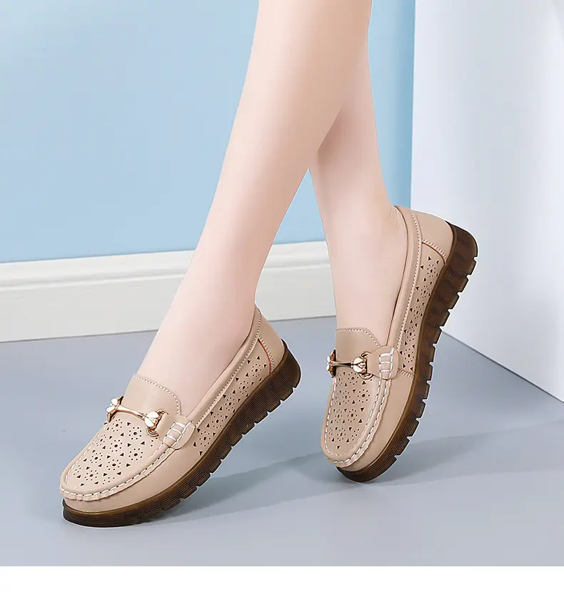 Women's Casual Shoes Comfortable Soft Sole Flat Slip-on Shoes_voghion.com