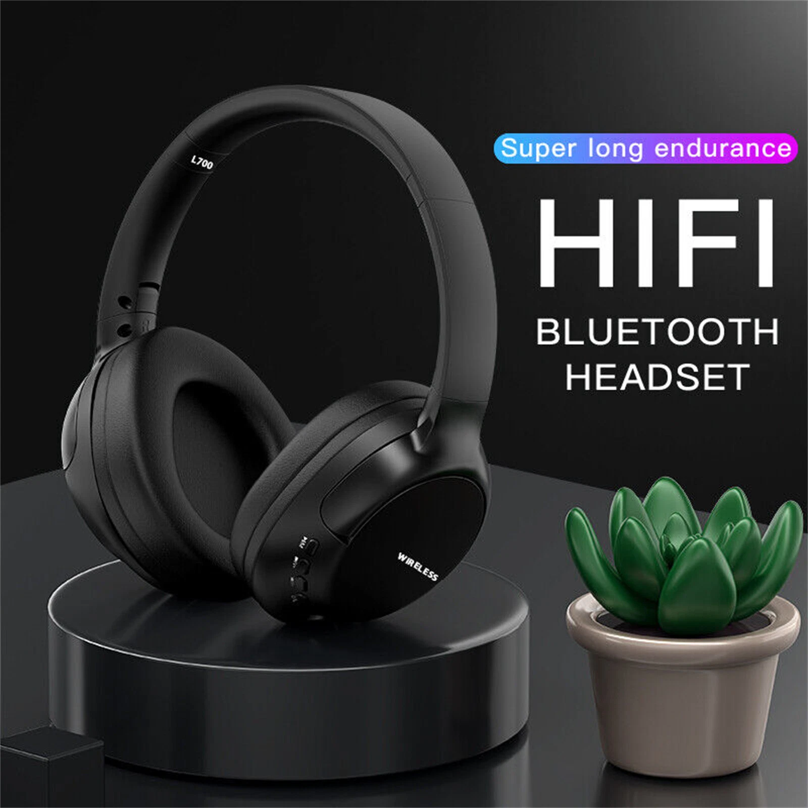 Bluetooth Over Ear Wireless Headphones Noise Cancelling With Microphone_voghion.com